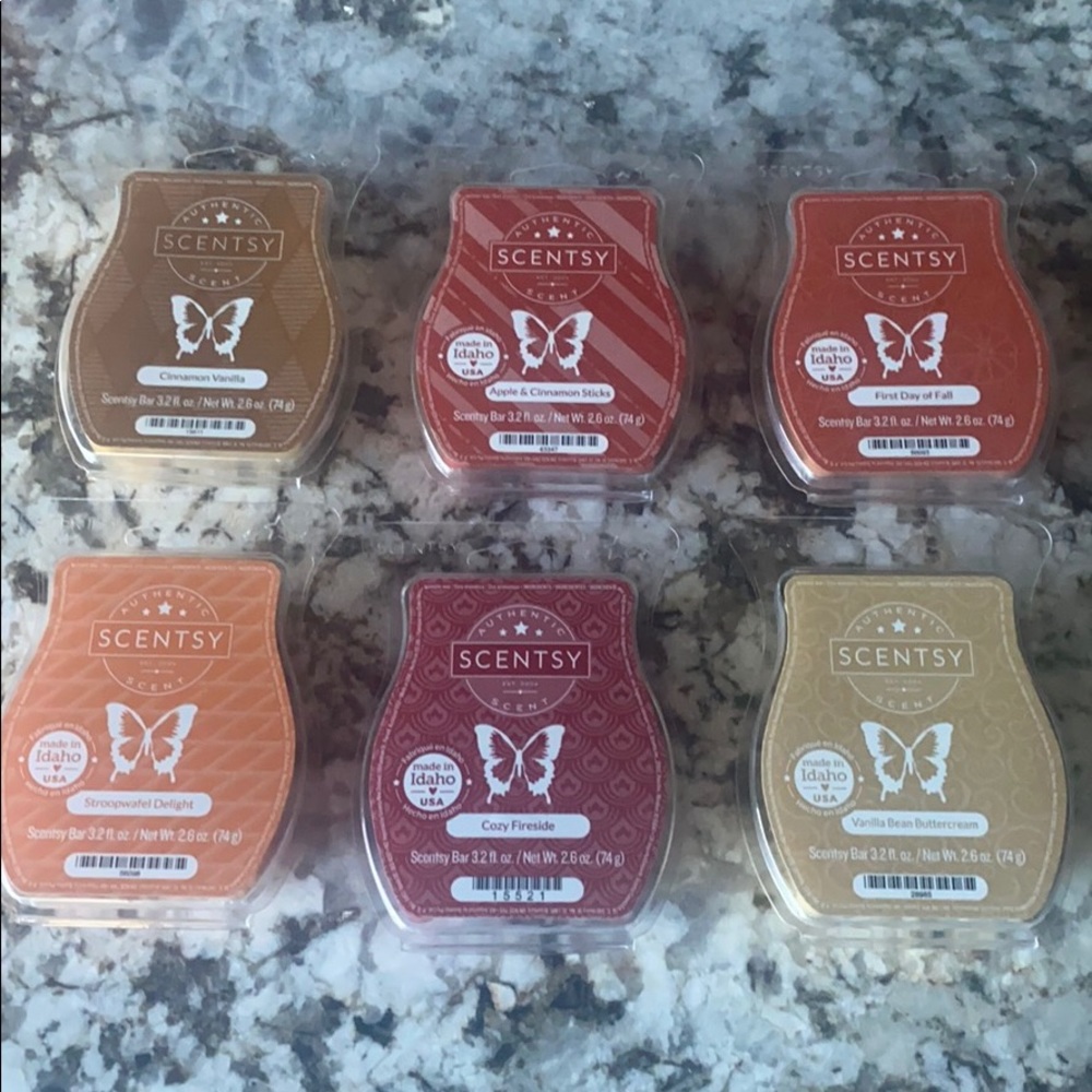 6 Scentsy wax bars